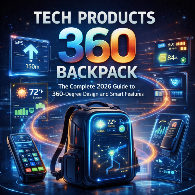 Tech products 360 backpack